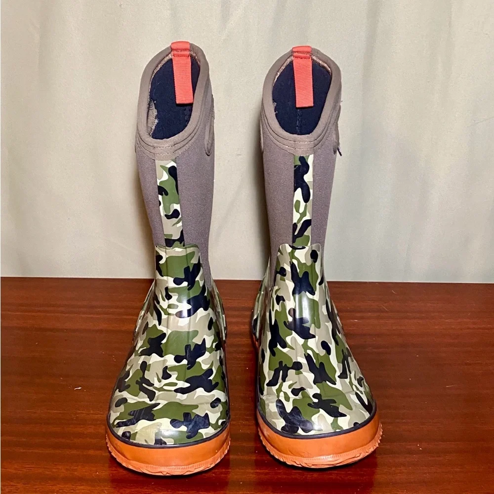 Bogs Camo Classic 71397-352 Insulated Waterproof Rain/Snow/Winter Boots Youth 6